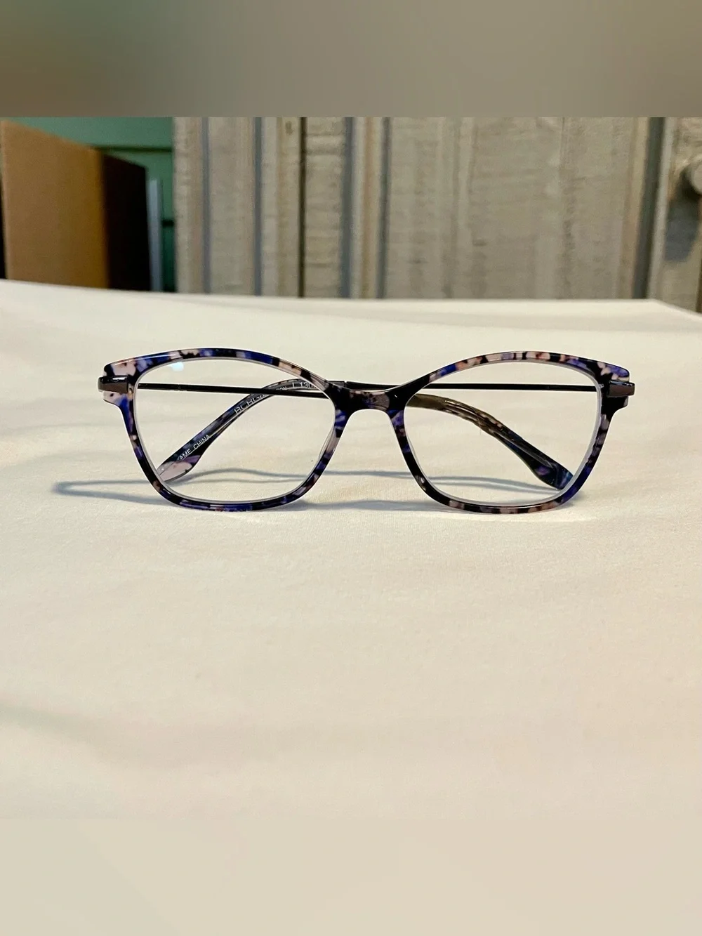 BCBG Generation Talented - Blue Speckled~Cat Eye - Eyeglass Frames -50-15-130 CV